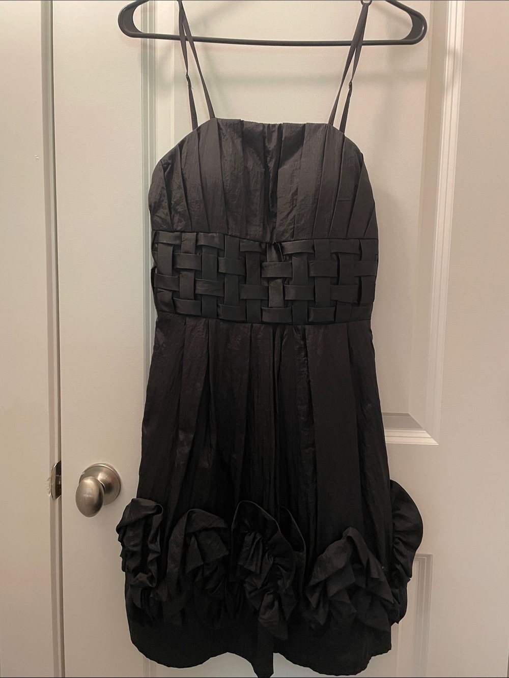 Miss Kelly 1999 Black Spaghetti-Strap Party Dress